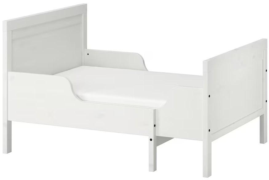 Pat copii IKEA Sundvik cu somiera 80x200 Alb