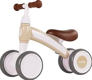 Bicicleta fara pedale QPlay Cutey Beige