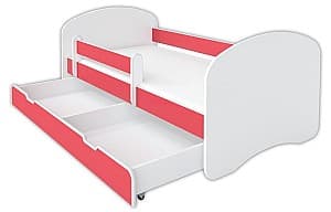 Детская кровать BellaLuni Happy III 90x180 с ящиком/матрасом Розовый