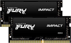 Оперативная память Kingston Fury Impact 64GB(2*32GB) DDR4-2666MHz (KF426S16IBK2/64)