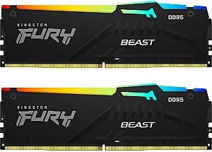 Оперативная память Kingston Fury Beast Expo RGB 64GB(2*32GB) DDR5-6000MHz (KF560C30BBEAK2-64)