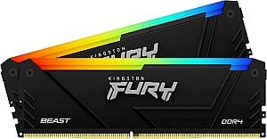 RAM Kingston Fury Beast RGB 64GB(2*32GB) DDR4-3200MHz (KF432C16BB2AK2/64)