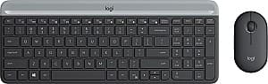 Набор Клавиатура + Мышь Logitech Wireless Combo MK470 Slim Graphite US/RU