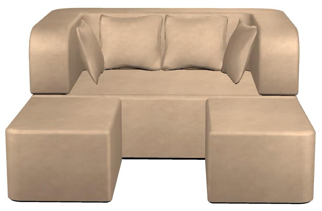 Canapea transformabila TIARA Caprice 4 Extra Bej Deschis