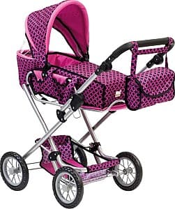 Carucior pentru papusi Bino Pink/Black 82916