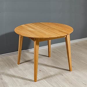 Деревянный стол MobiCasa Geneva 100/140x100 Натуральный(Коричневый)