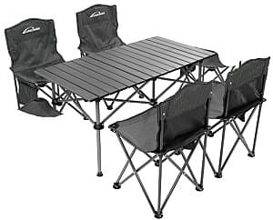Раскладнои стол Xenos Whotman Набор из 4 стульев Carbon (00753804)