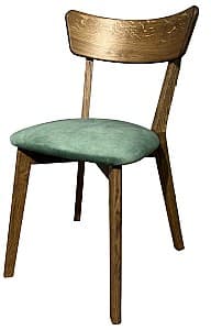 Деревянный стул MobiCasa Urbano Рустик(Коричневый)/Topaz 34(Зеленый)