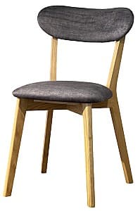 Деревянный стул MobiCasa Soft Натуральный (Коричневый)/Vogue 16 (Серый)