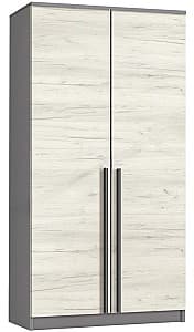 Шкаф Modern Kenon 100 Сланцево-серый (Серый)/Белый дуб (Белый)
