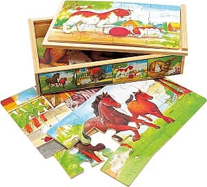 Puzzle Bino 4in1 Animals 88015