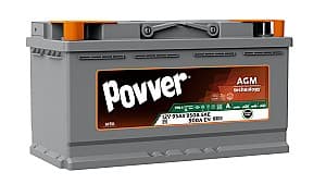Автомобильный аккумулятор POVVER 95Ah AGM (Mutlu) S3