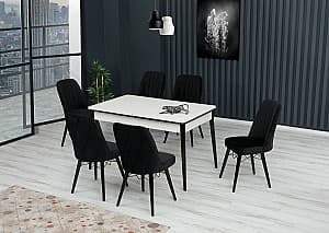 Набор стол и стулья Kelebek ES-610 (6 стульев)