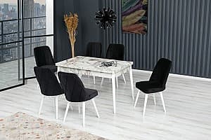Набор стол и стулья Kelebek ES-603 (6 стульев)