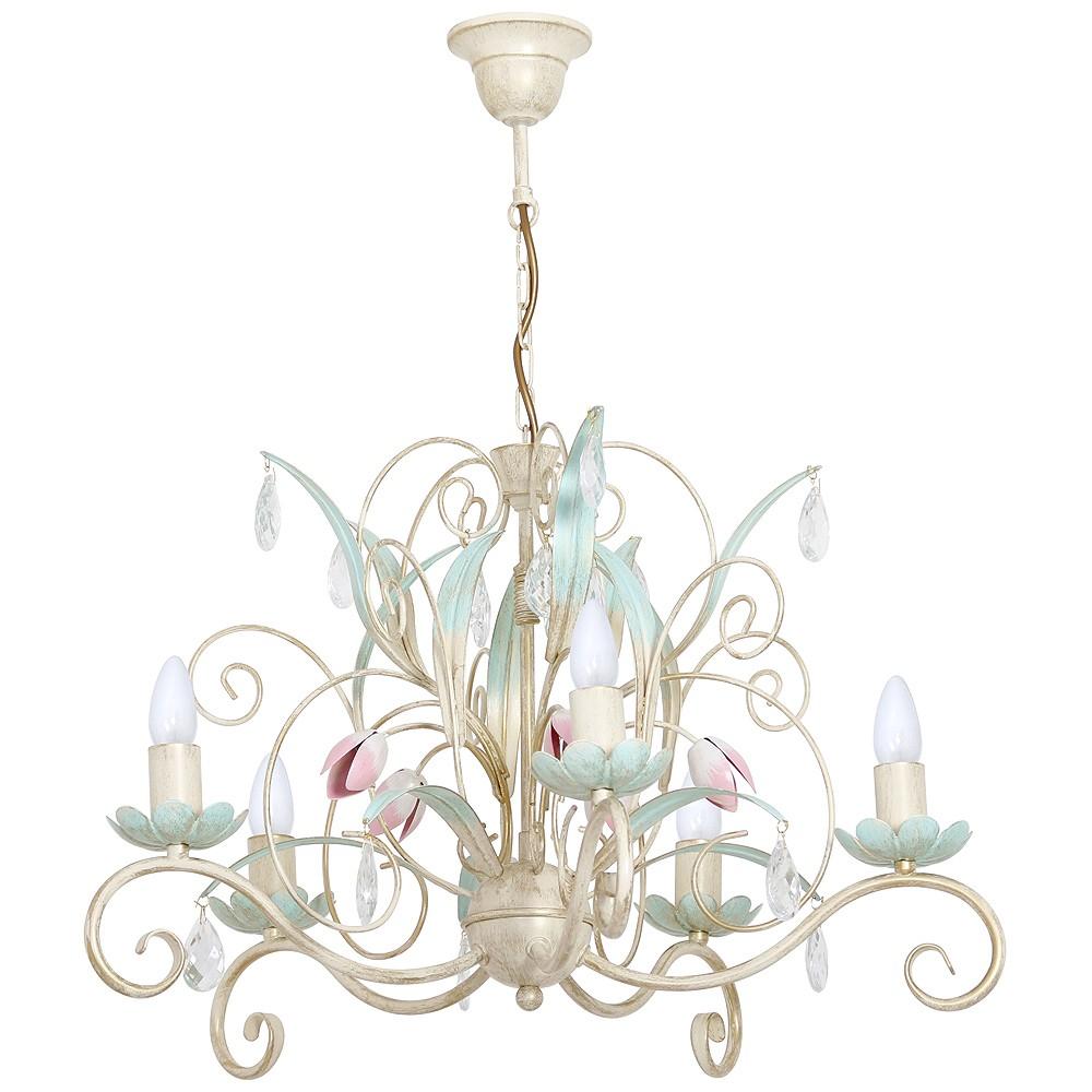 Lustra Luminex PLU-00447 Verde/Roz/Bej