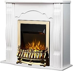 Semineu electric ArtFlame Clasic alb & Galileo Gold