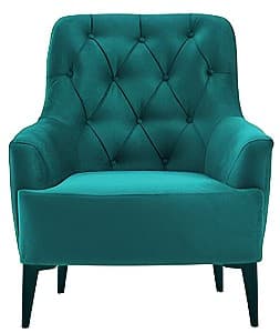 Кресло Dogtas MABEL GK6712 Бархатный Бирюзовый (Зеленый)/Черный