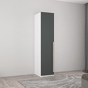 Шкаф пенал Mobildor Lux Smart-Home ДСП (полки) 450 Белый/Антрацит(Серый)