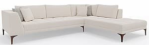 Canapea coltar Dogtas LUCCA PLUS Right 290x225cm GK2257 Velvet Ivory (Alb)