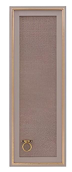 Полка на стену Dogtas HECTOR Дуб Антрацит/Серый/Золотой