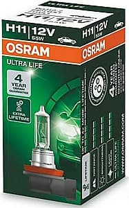 Автомобильная лампа Osram H11 12V 55W Ultra LIFE