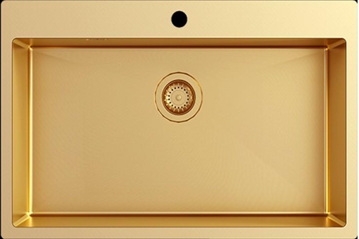 Chiuveta de bucatarie Aquasanita TERRA100M Nano Gold