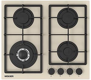 Варочная панель газовая Wolser WL-BRD 6402 Ivory Glass FFD