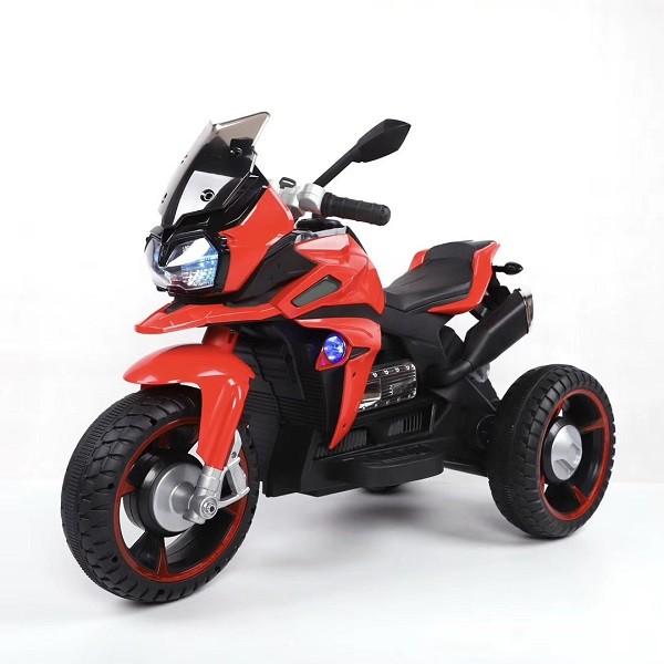Tricicleta electrica copii Essa Toys Motocicletă (Roșie)