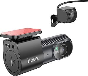 Camera de bord auto HOCO DV8 Black + Rear Camera