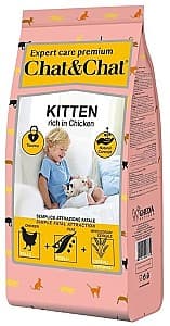 Нrană uscată pentru pisici Chat&Chat Kitten Chicken 14kg