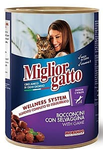 Hrană umedă pentru pisici Morando Miglior Gatto Selvaggina 405g