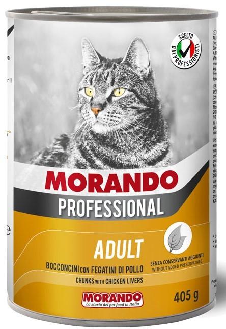 Влажный корм для кошек Morando Professional fegatini di pollo 405g