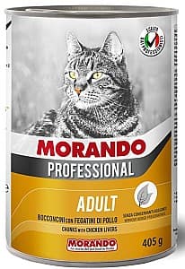 Влажный корм для кошек Morando Professional fegatini di pollo 405g