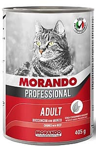 Hrană umedă pentru pisici Morando Professional Manzo 405g