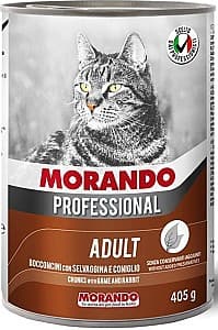 Hrană umedă pentru pisici Morando Professional Selvaggina e Coniglio 405g