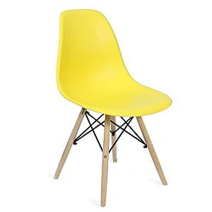 Scaun din lemn DP Eames A-37 Yellow