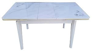 Стеклянный стол MG-Plus DT M28 Белый