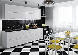 Кухонный гарнитур PS Blum (High Gloss) 2.4 m White