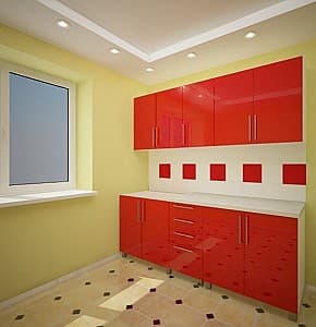 Set mobila bucatarie PS Lena 1.6 m Red