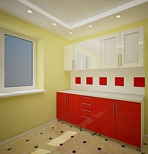Set mobila bucatarie PS Lena 2.0m Red/White