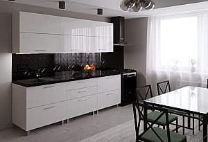 Set mobila bucatarie PS Garis (High Gloss) 2.4 m White
