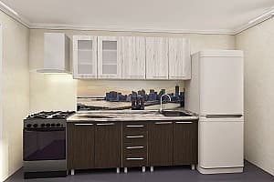 Set mobila bucatarie PS Elit Lena 2 m Mocca/Cortona