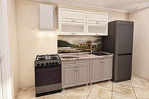 Set mobila bucatarie PS Modern Mini MDF 1.2 m alebastr/stejar concordia