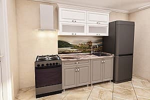 Set mobila bucatarie PS Modern Mini MDF 1.4 m stejar concordia/stejar polar