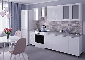 Set mobila bucatarie PS Lena 2 m High Gloss White