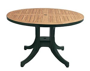 Masa pentru terasa Papatya Diva 120cm Green/Wood