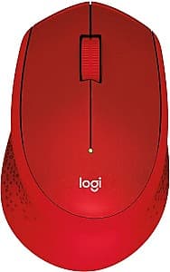 Компьютерная мышь Logitech M330 Silent Plus Red