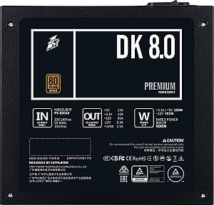 Sursa de alimentare 1STPLAYER DK 800W PREMIUM 0.8 Black (PS-800AX)
