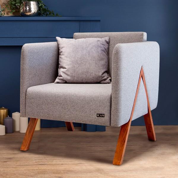 Fotoliu IM Contemporan Gri/Maro