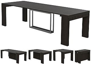 Ламинированный стол ArtFlame Console Black 2.6м
